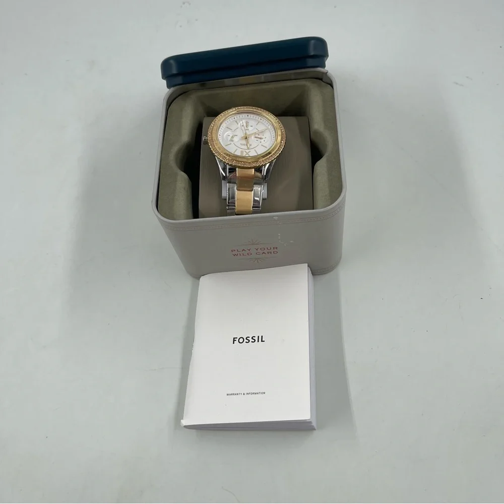 Fossil Stella Sport Women's’s Multifunction Two-Tone Stainless Steel Watch